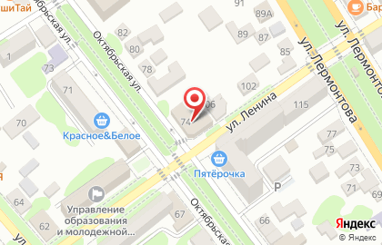 Тренажерный зал Гризли на Октябрьской улице на карте