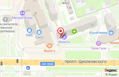 Микрофинансовая компания Срочноденьги на проспекте Циолковского, 74 на карте