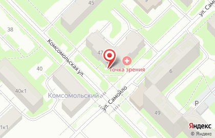 Продуктовый магазин Гарант на Комсомольской на карте