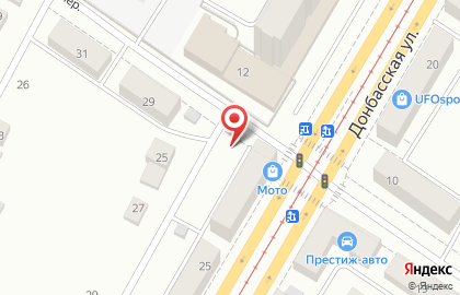 Мото на Донбасской улице на карте