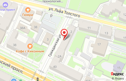 Стоматологический кабинет на Гражданской улице на карте
