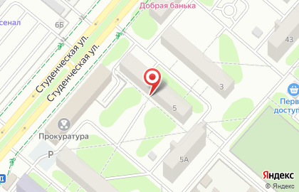 Стоматологическая клиника ЕвроДент на Студенческой улице на карте