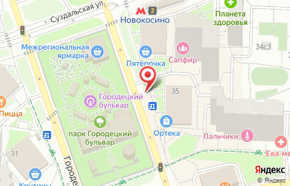 Киоск печатной продукции Медиа-Селект на Новокосинской улице, 35б киоск на карте