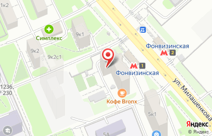 Сервисный центр Эпл-Сити на улице Милашенкова на карте