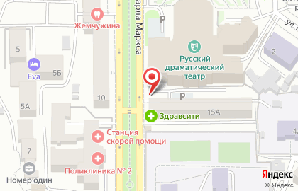 Магазин фастфудной продукции Шаур-Дональд`с на улице Карла Маркса на карте