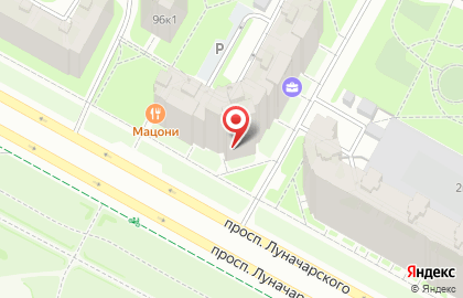 Энергодом на проспекте Луначарского на карте