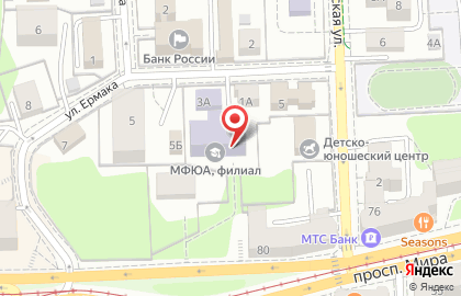 Московский финансово-юридический университет в Центральном районе на карте