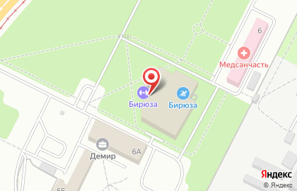 Физкультурно-оздоровительный комплекс Бирюза в Волгограде на карте