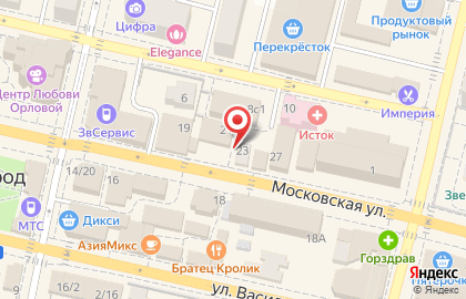 Магазин суши Суши wok на Московской улице на карте