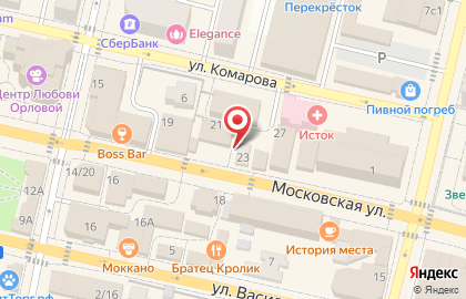 Магазин суши Суши wok на Московской улице на карте