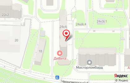 Девита на Симферопольском бульваре на карте