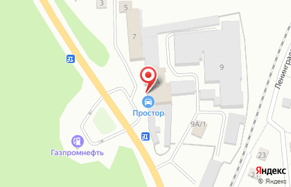 Торговый дом Простор в Киселёвске на карте