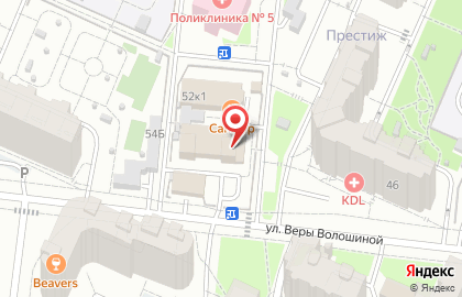 Сеть автомоек, ООО Аква-Сервис на улице Веры Волошиной на карте