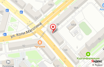 Туристическое агентство ТурДеЛюкс на улице Красина на карте