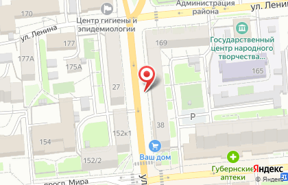 Секс-шоп Страсть в Железнодорожном районе на карте
