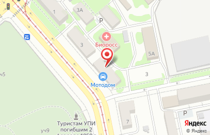 Мото-Дом на карте