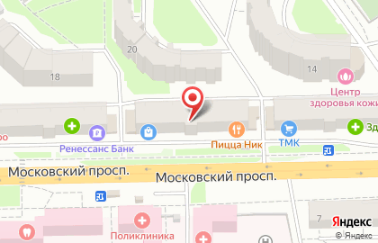 Лабораторная служба Хеликс на Московском проспекте на карте