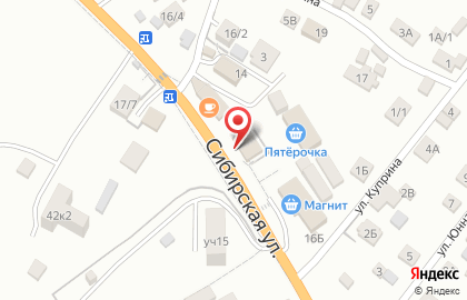 Мини-маркет Марка на Сибирской улице на карте
