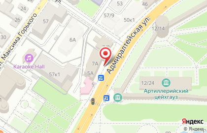 Агентство недвижимости Диалог на Адмиралтейской улице на карте