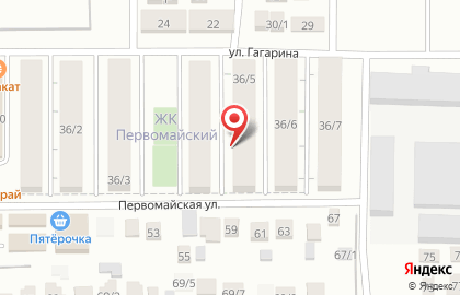 Клуб Ломоносова на Первомайской улице на карте
