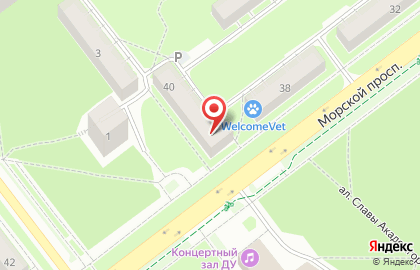Гран-При на Морском проспекте на карте