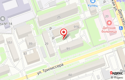 Олень на Депутатской улице на карте