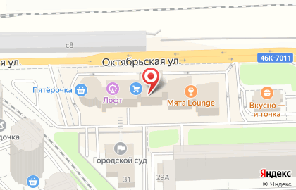 Салон лазерной эпиляции ZONE красоты на Октябрьской улице на карте