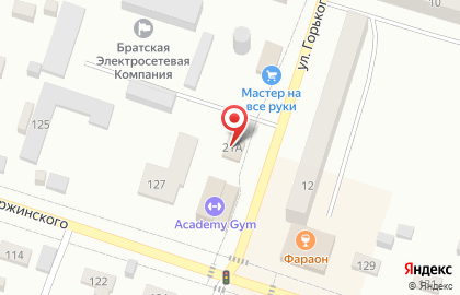 Магазин фруктов и овощей на улице Горького на карте