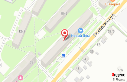 Гурмэ на Псковской улице на карте
