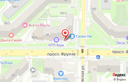 Галерея Интерьера на проспекте Фрунзе на карте