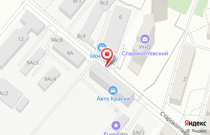 Натяжные потолки в Старокоптевском переулке на карте