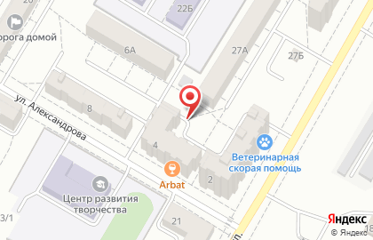 Крюгер на улице Александрова на карте