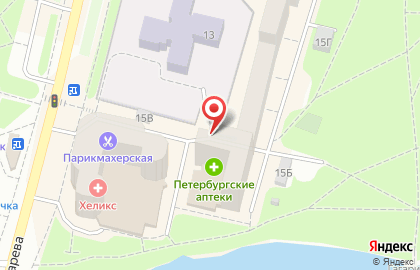 Комплексный центр социального обслуживания населения Курортного района в Санкт-Петербурге на карте