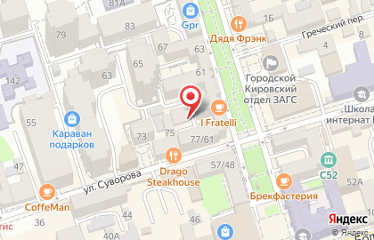 Русский Век на улице Суворова на карте