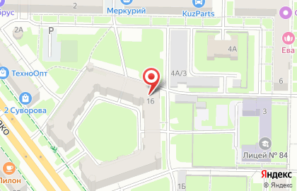Траверс в Центральном районе на карте