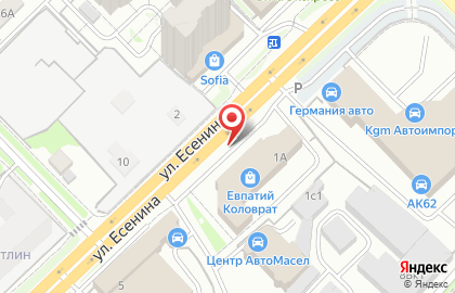 Пятёрочка на улице Есенина на карте