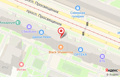 Салон продаж МТС на проспекте Просвещения, 87 на карте