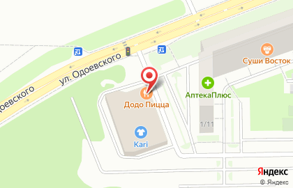 Пиццерия Додо Пицца в Первомайском районе на карте