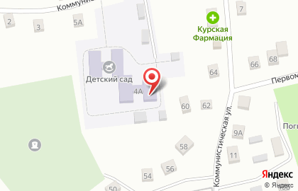 Детский сад п. Горшечное на карте