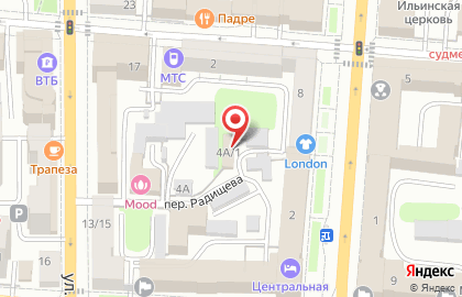 Шиномонтажная мастерская в Центральном районе на карте