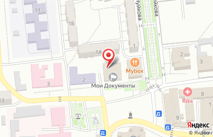 Социальный молодежный комплекс Меридиан на улице Павших Борцов на карте