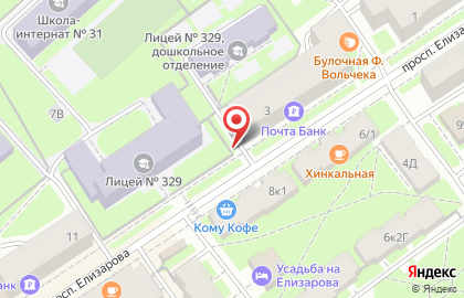 Салон Шанель в Санкт-Петербурге на карте