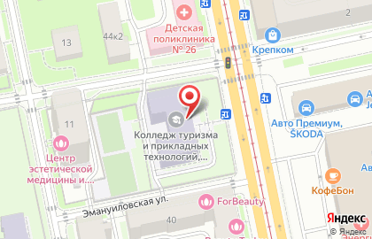 Санкт-Петербургский институт гостеприимства на карте