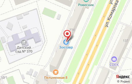 Автошкола Лидер на Комарова, 114 на карте