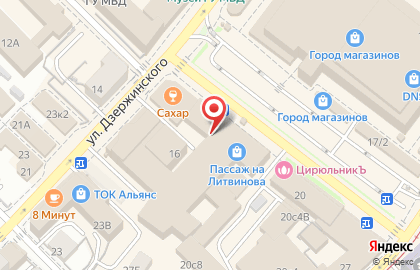 Юкка на улице Литвинова на карте