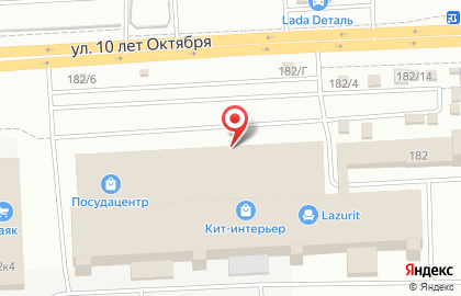 Торговый дом Аскона на улице 10 лет Октября на карте