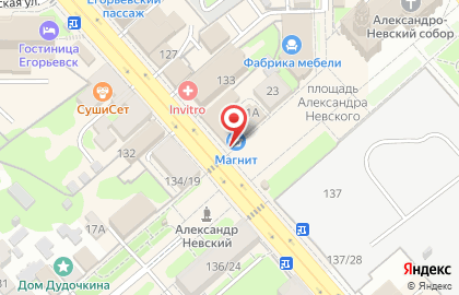 Супермаркет Магнит в Москве на карте