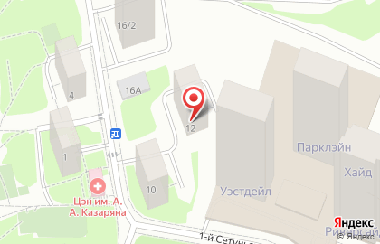 Мини-маркет Фасоль в 1-м Сетуньском проезде на карте