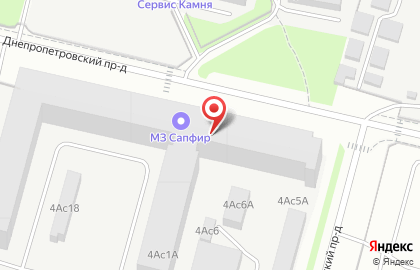 Фрегат в Днепропетровском проезде на карте
