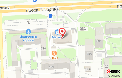 Мебельный салон Секрет уюта на проспекте Гагарина на карте